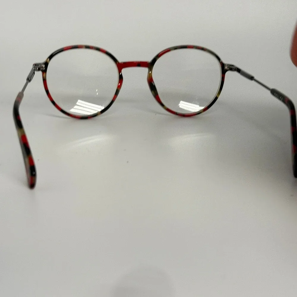 Nau AT1838V Round Eyeglasses Red Tortoise‎ Shell Full Rim Frame 48-21-140 COL 3